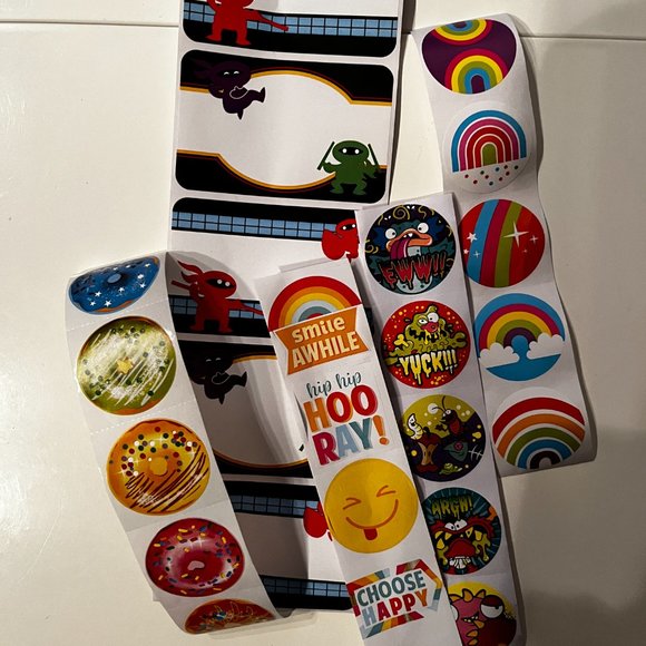 Sticker Assortment! (Rainbows, Donuts, Gross and Ninja) - Picture 4 of 8